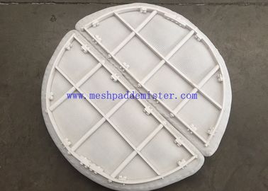 Yüksek Çalışma Sıcaklığı Plastik Malzeme PTFE Mesh Pad Mist Eliminator