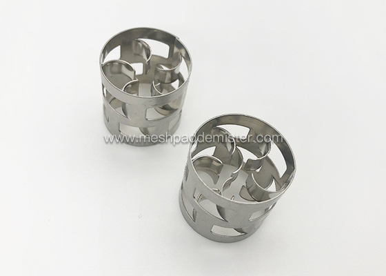 Damıtma Kolonu 316 Metal Rastgele Paketleme Pall Ring 25 × 25 × 0.4 Mm