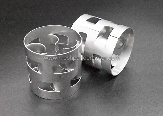 Seramik Pp 5 / 8 İnç Metal Soğutma Kulesi Paketleme Paslanmaz Çelik Pall Rings