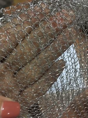 Gaz Sıvı Filtre Mesh Demister için 304 Paslanmaz Çelik Örme Hasır