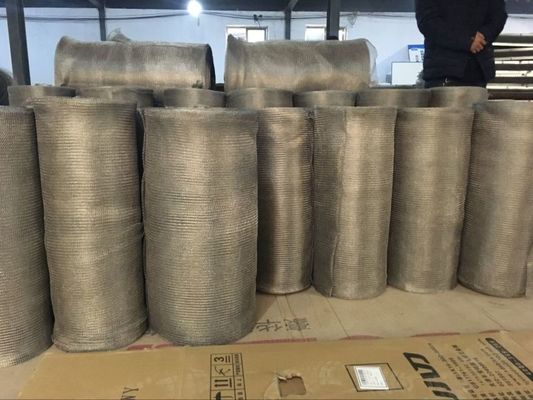 Gaz Sıvı Filtre Mesh Demister için 304 Paslanmaz Çelik Örme Hasır
